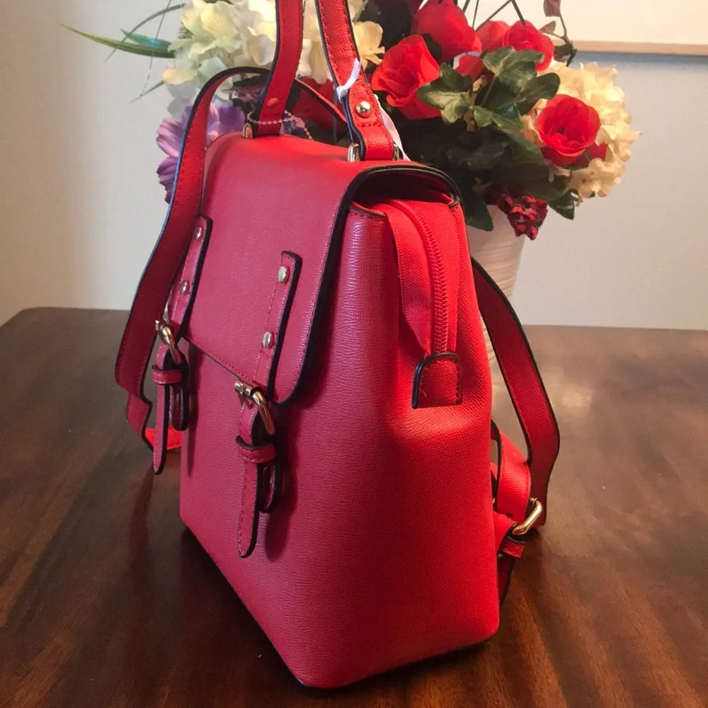 la Tierra fashion red backpack